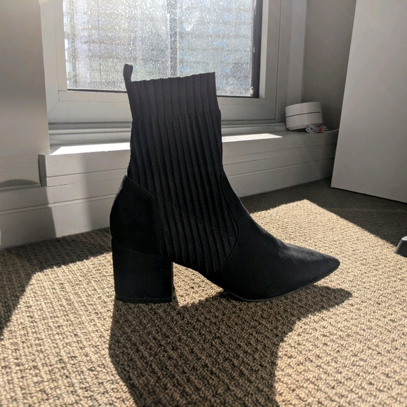 Black Sock Booties - Picture 1 of 4